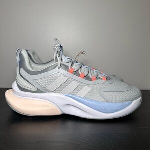 Adidas Alphabounce Running Shoes NWT Size 10 AMAZING Comfort, Wht, Lt Blue, Cora